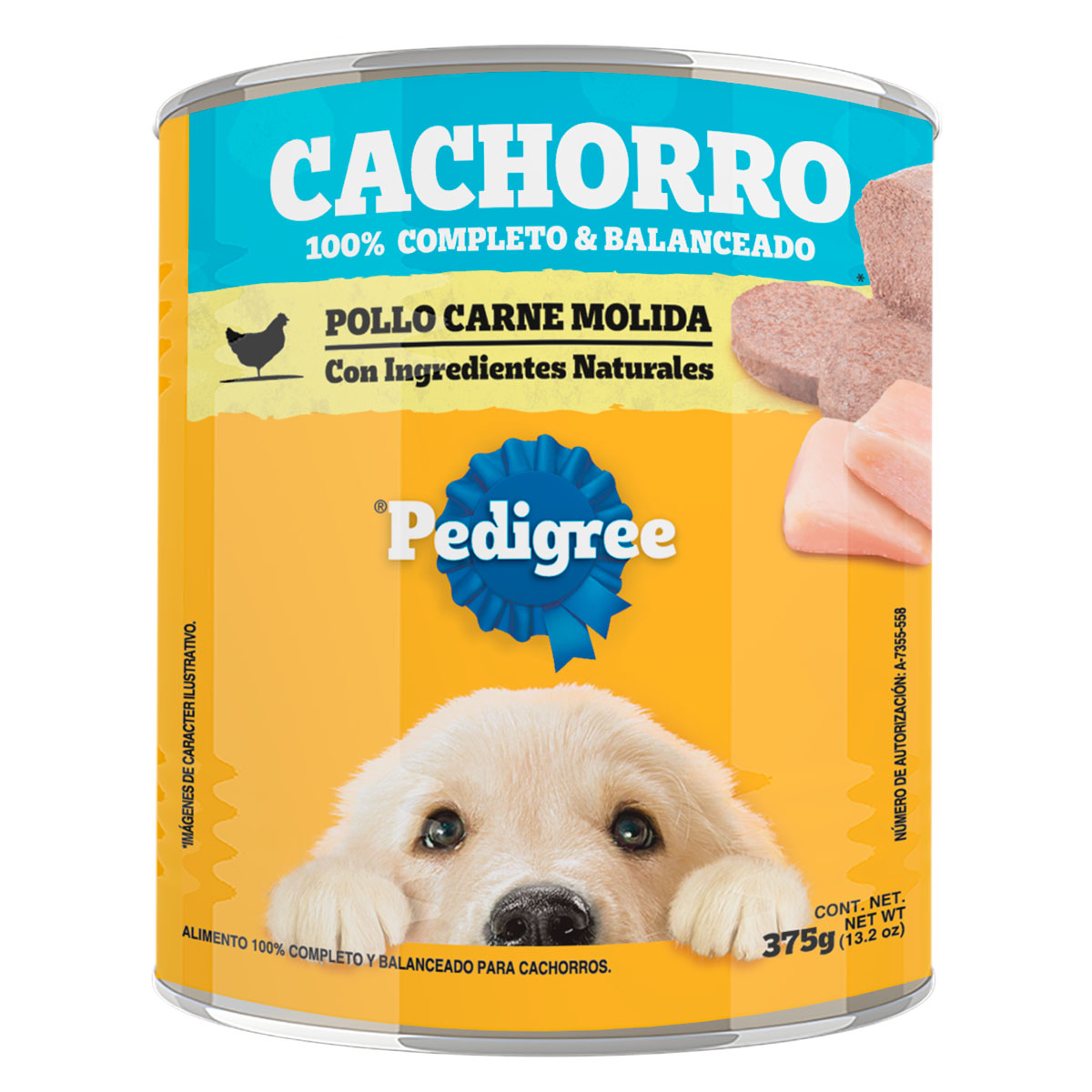 Lata Pedigree Cachorro Pollo 375 GRS