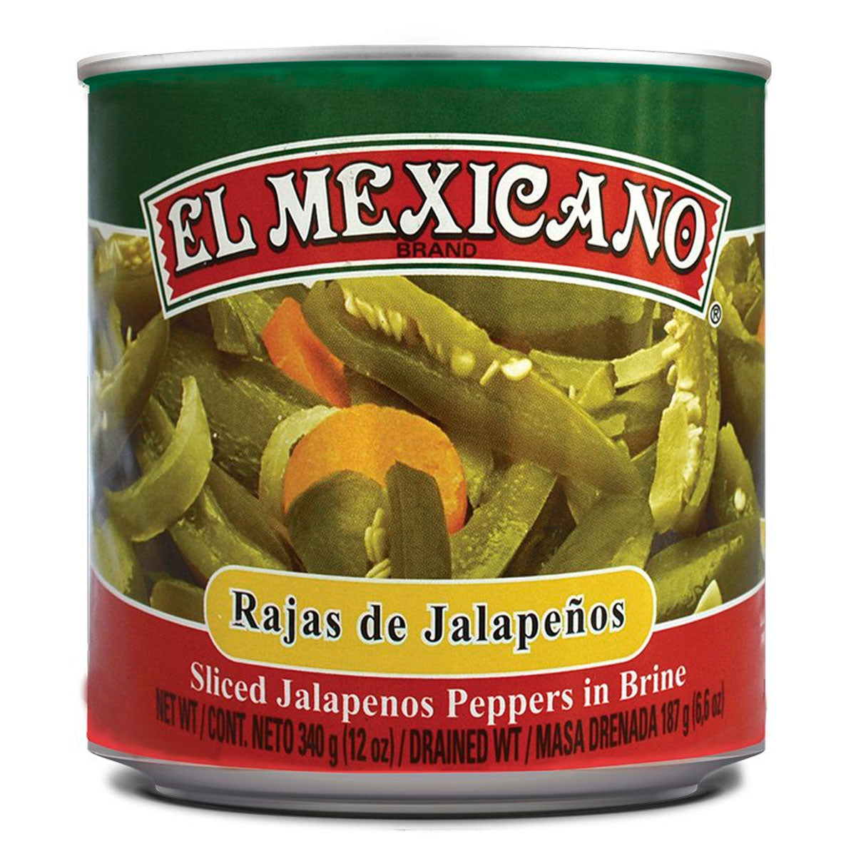 Chiles El Mexicano Rajas 340 GRS