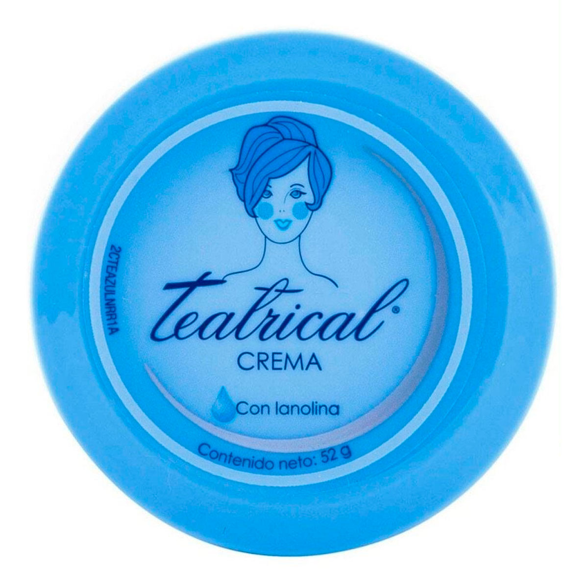 Crema Teatrical Con Lanolina Azul 52 GRS