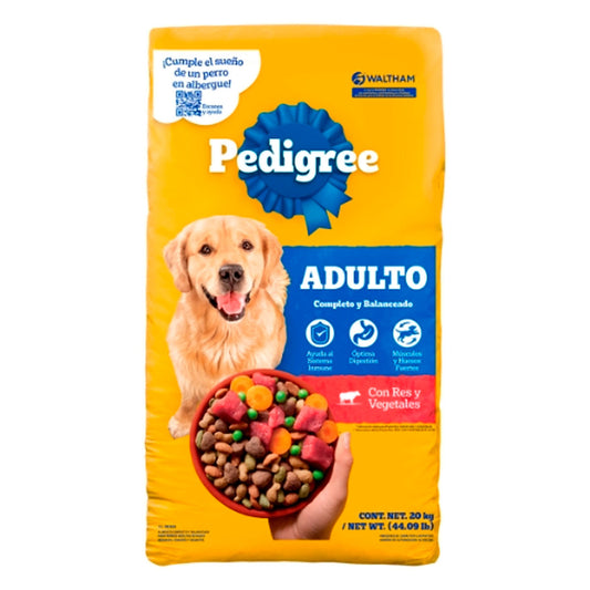 Alimento Pedigree Mealtime G/Carne 20 KGS