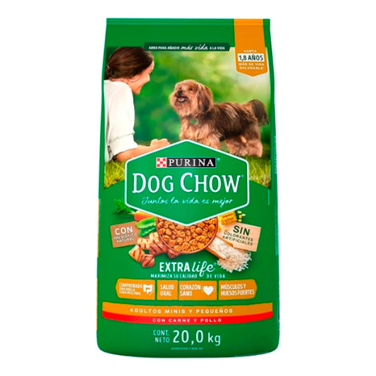 Alimento Purina Dog Chow Adulto Razas Pequeñas Carne Y Pollo 20 KGS