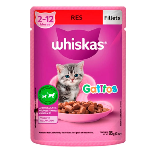 Alimento Whiskas Gatitos Pouch Res 85 GRS