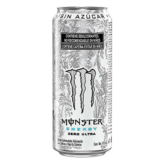 BEBIDA ENERGETICA MONSTER ENERGY ZERO ULTRA 473 MLL