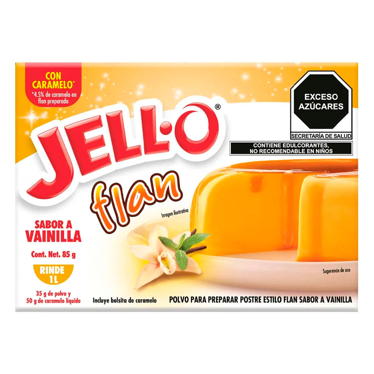 Flan Jell O Con Caramelo 35 GRS