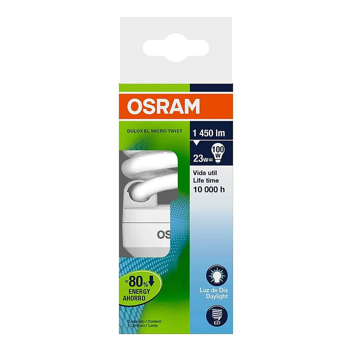 Lampara Osram 23W Luz Blanca 1 PZS