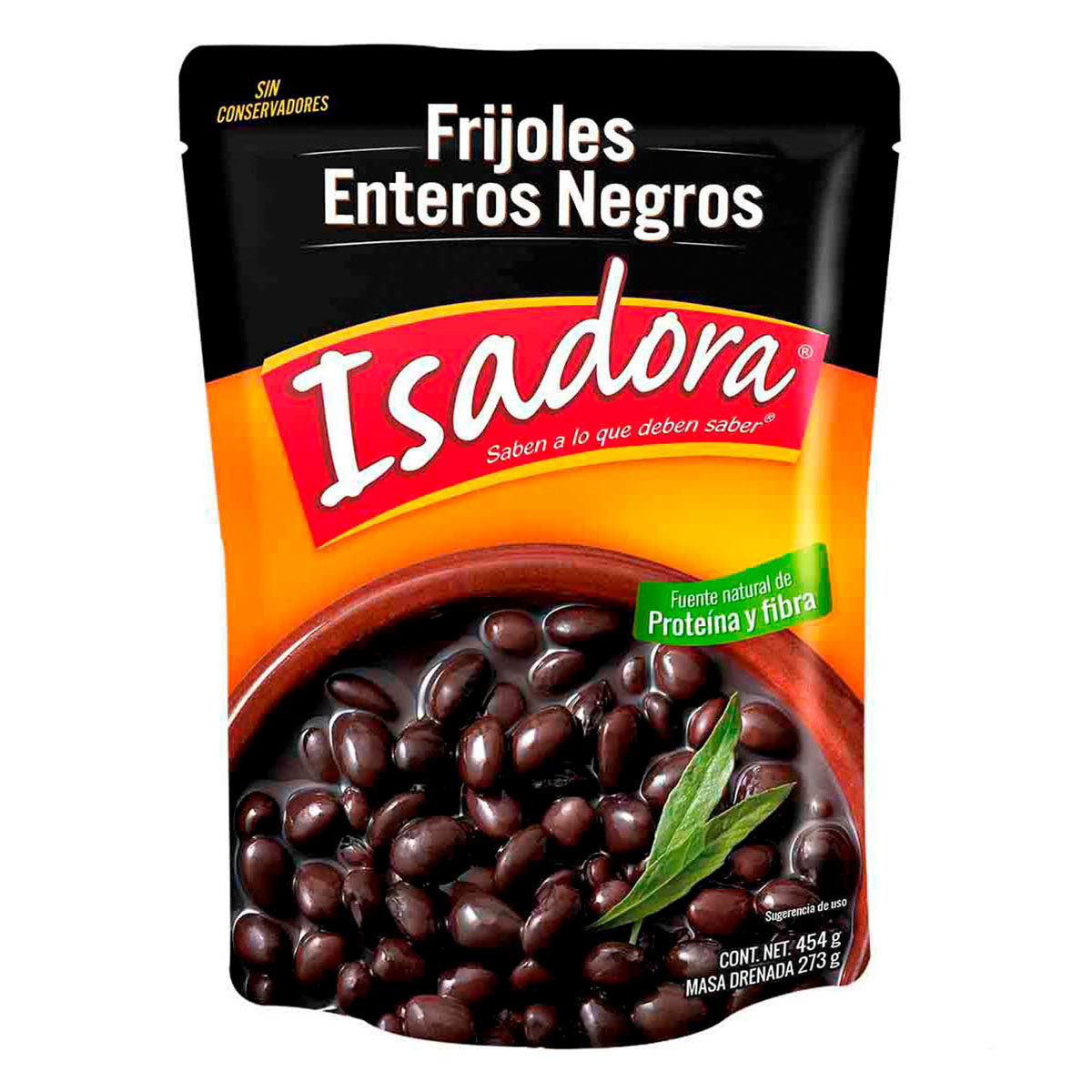 Frijoles Isadora Negros Enteros 454 GRS