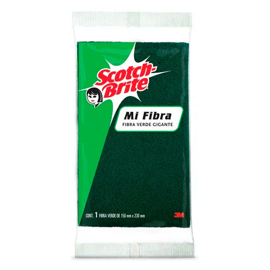 Fibra Scotch Brite Mi Fibra Verde Grande 12 PZS