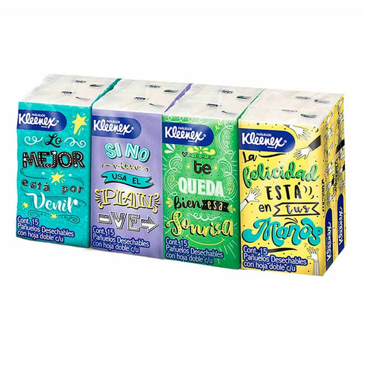 Pañuelo Kleenex Sellapack 15 PZS