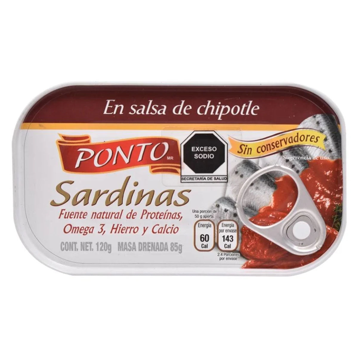 Sardina Ponto Salsa Chipotle 120 GRS