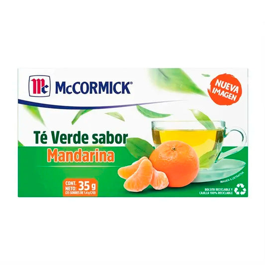 Té Mccormick Verde Mandarina 25 PZS