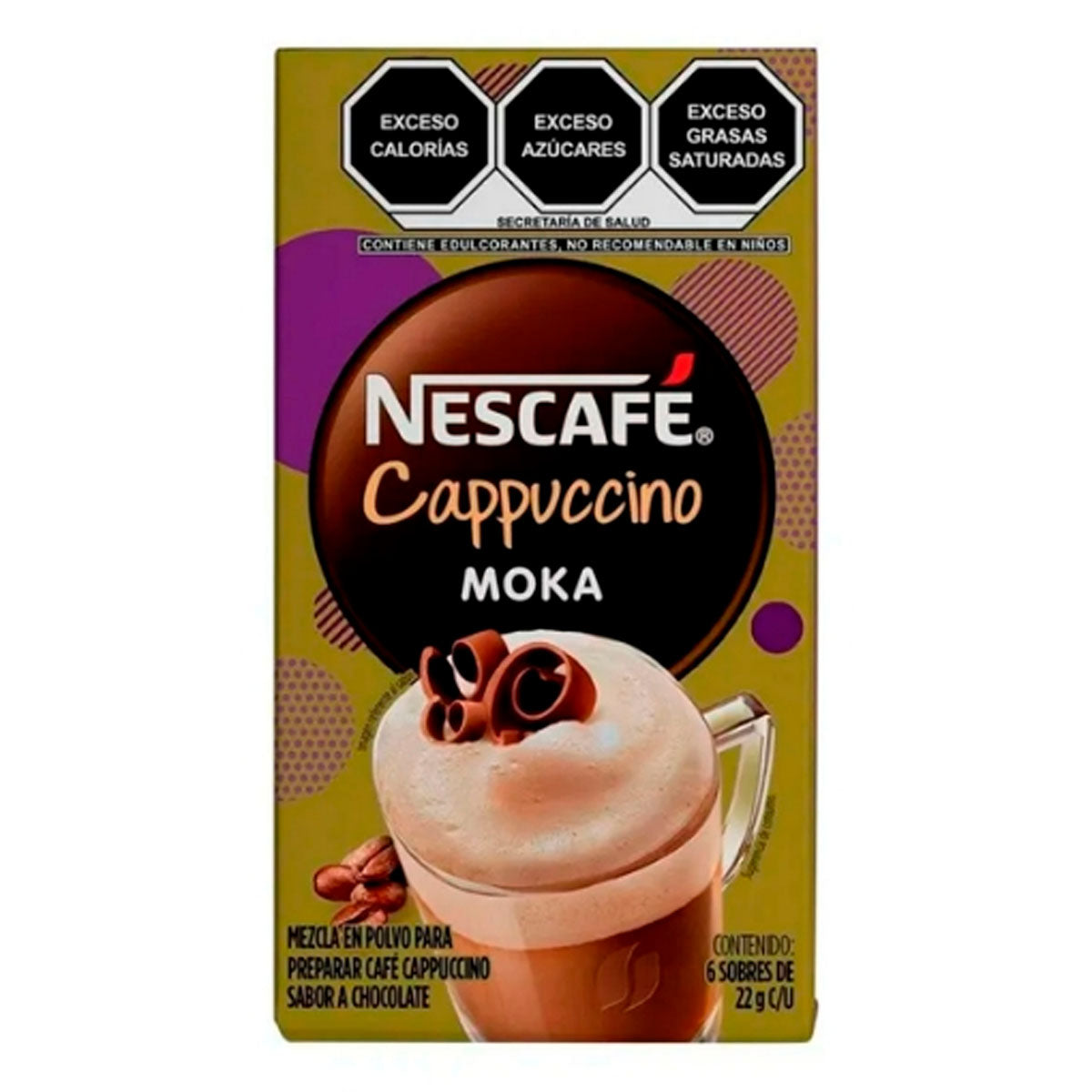 Exhibidor Café Nescafe Cappuccino Moka 22 GRS