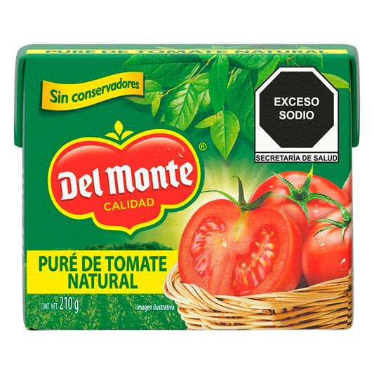 Puré De Tomate Natural Del Monte 210 GRS