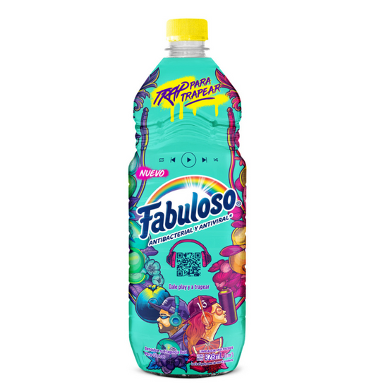 Limpiador Líquido Multiusos Fabuloso Trap Para Trapear Antibacterial Y Antiviral 828 MLL