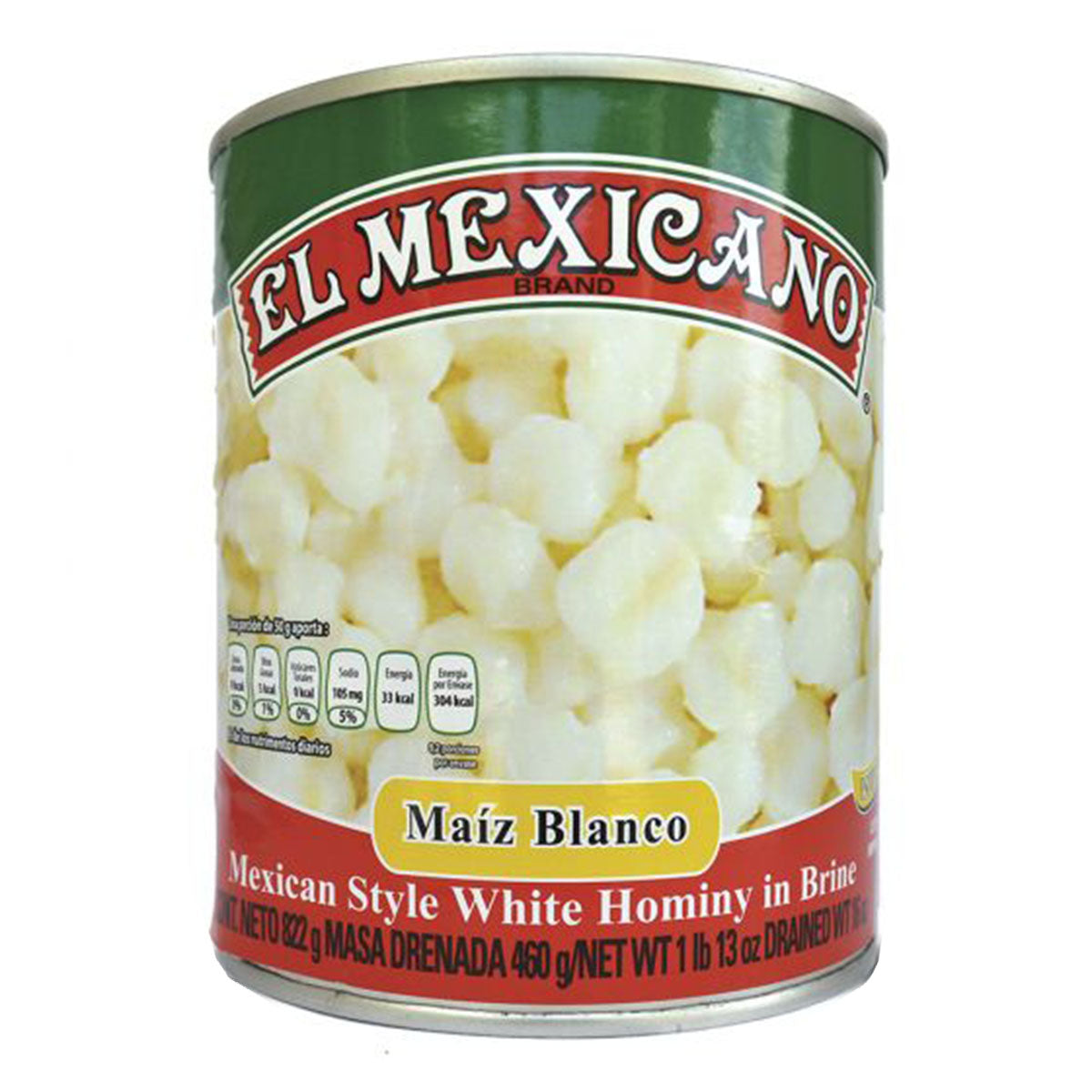 Maiz Pozolero Blanco El Mexicano 822 GRS