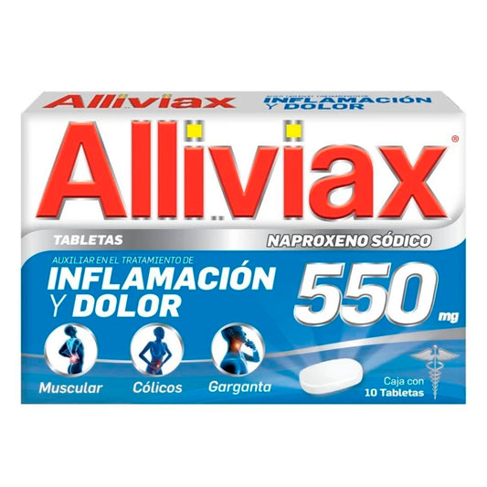 MEDICAMENTO Alliviax 550 Mg 10 GRS