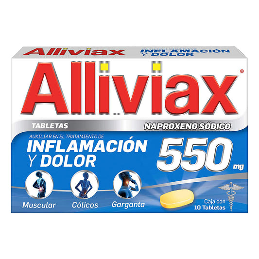 MEDICAMENTO Alliviax 550 20 PZS