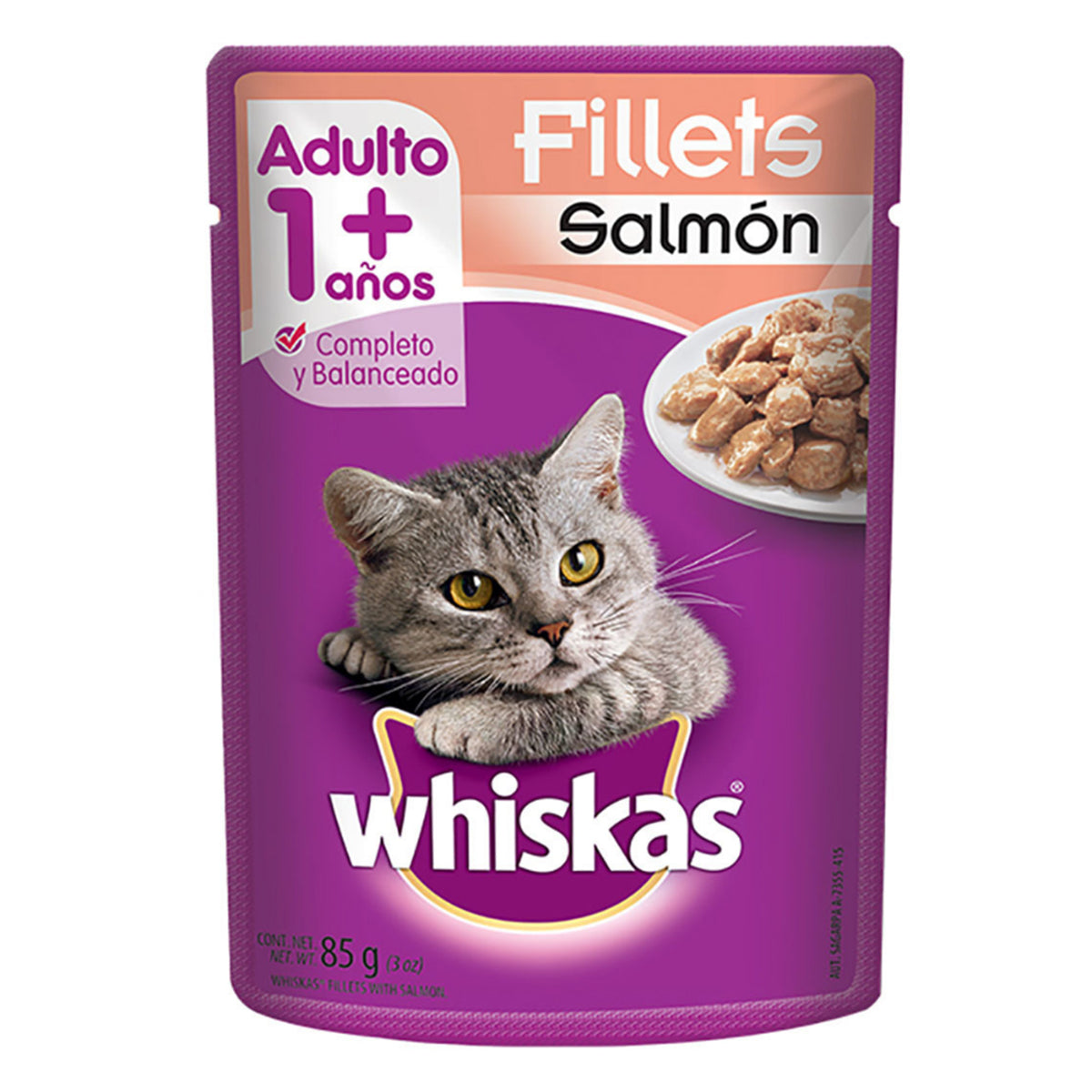 Sobres Whiskas Salmón 85 GRS