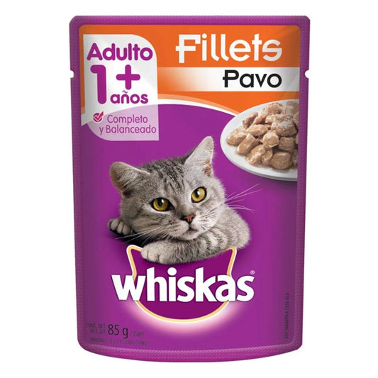 Sobres Whiskas Trozos Pavo 85 GRS