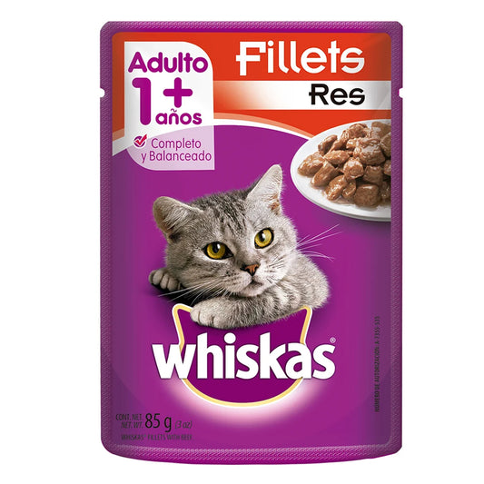 Sobres Whiskas Trozos Res 85 GRS