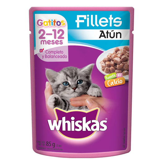 Alimento Para Mascotas Whiskas Gatitos Pouch Atun 85 GRS