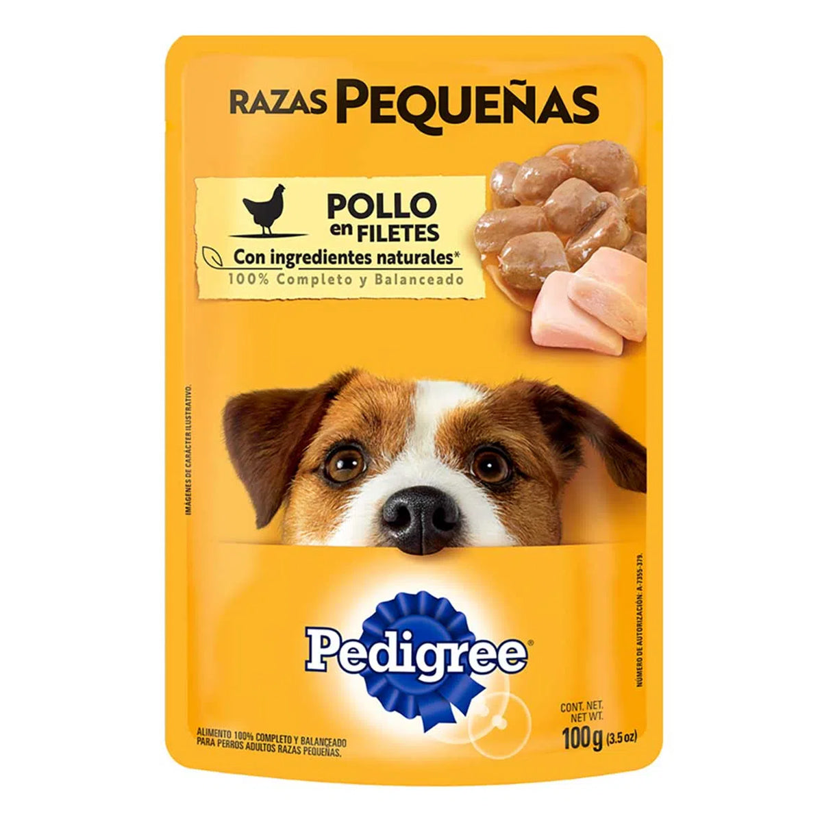 Sobres Pedigree Razas Pequeñas Pollo 100 GRS