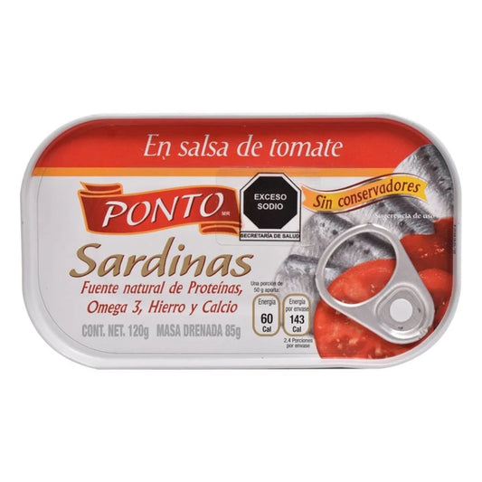 Sardinas Ponto En Salsa De Tomate 120 GRS