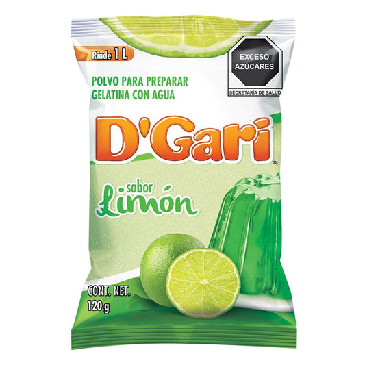 Gelatina De Agua D'Gari Limón 120 GRS