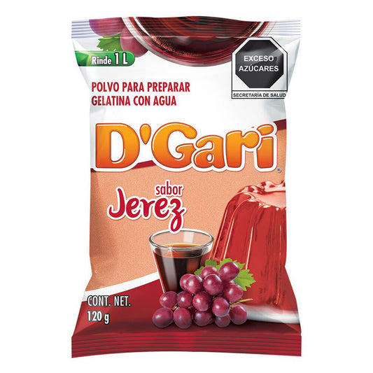 Gelatina De Agua D'Gari Jeréz 120 GRS