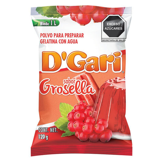 Gelatina De Agua D'Gari Grosella 120 GRS