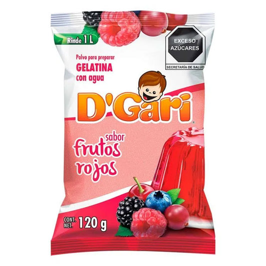 Gelatina De Agua D'Gari Frutos 120 GRS