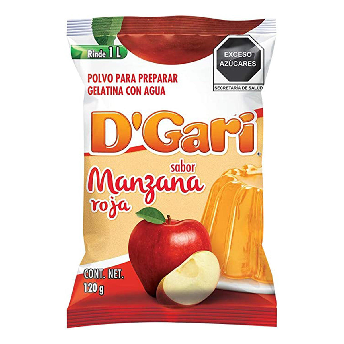 Gelatina De Leche D'Gari Manzana 120 GRS