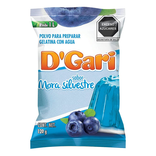 Gelatina De Agua D'Gari Mora Silvestre 120 GRS