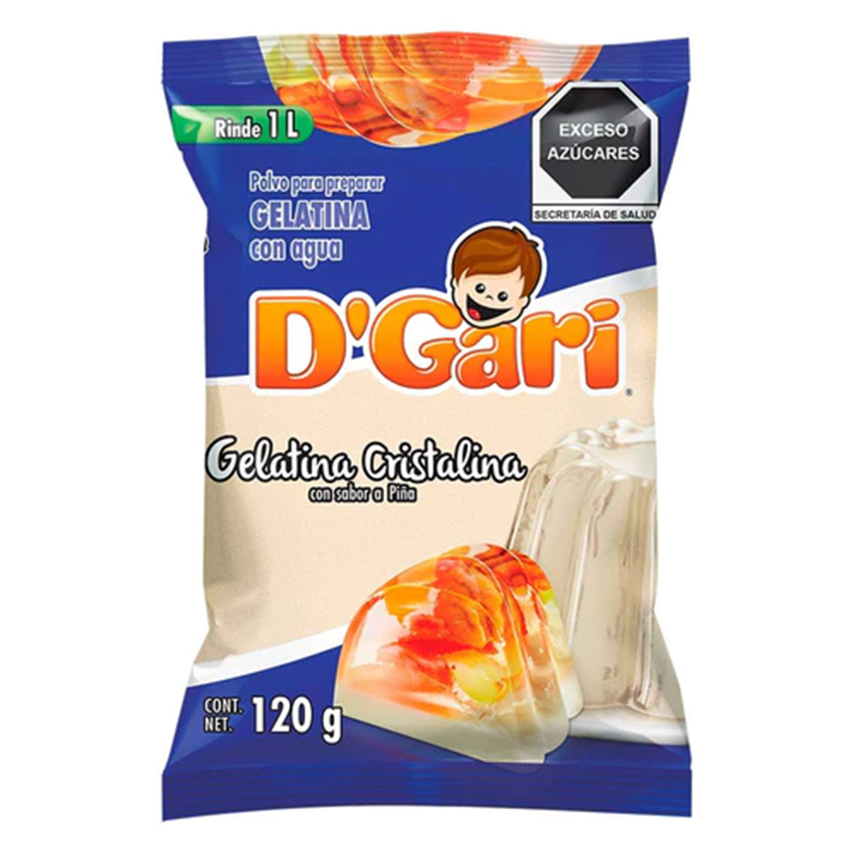 Gelatina De Agua D'Gari Cristalina 120 GRS