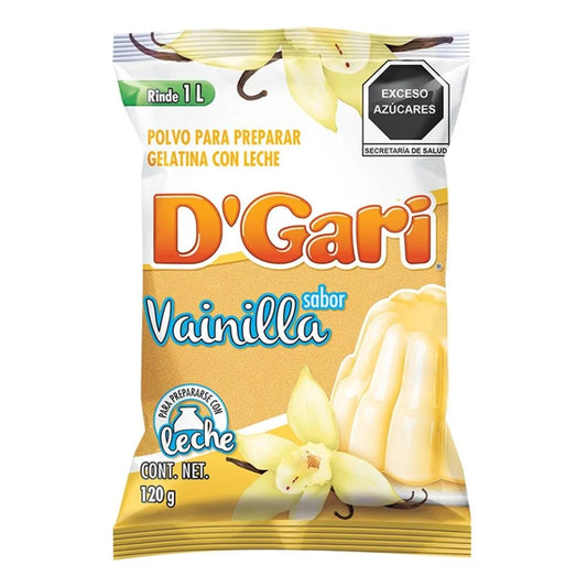 Gelatina De Leche D'Gari Vainilla 120 GRS