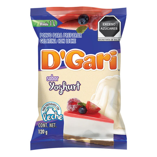 Gelatina De Leche D'Gari Yogurth 120 GRS