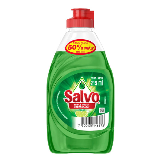 Detergente Líquido Salvo Limón 215 MLL