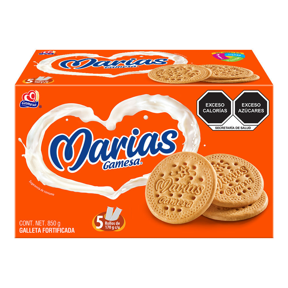 Marias Gamesa Galletas, 850 g, 5 Rollos