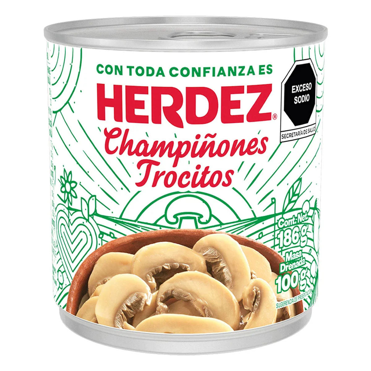 Champiñon Herdez En Trozos 186 GRS