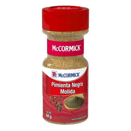 Especias Mccormick Pimienta Negra Molida 64 GRS