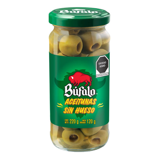 Aceituna Bufalo Sin Hueso Manzanilla 220 GRS