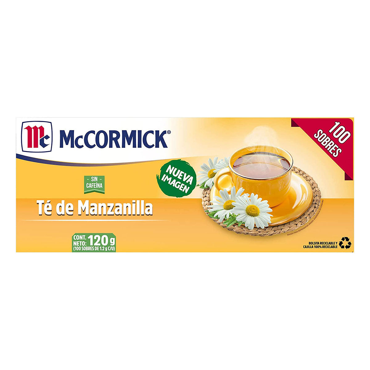 Té Mccormick Manzanilla 100 PZS