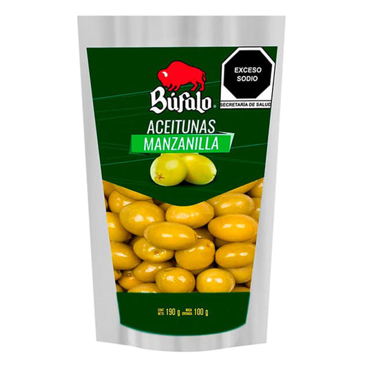 Aceituna Con Hueso Bufalo 190 GRS