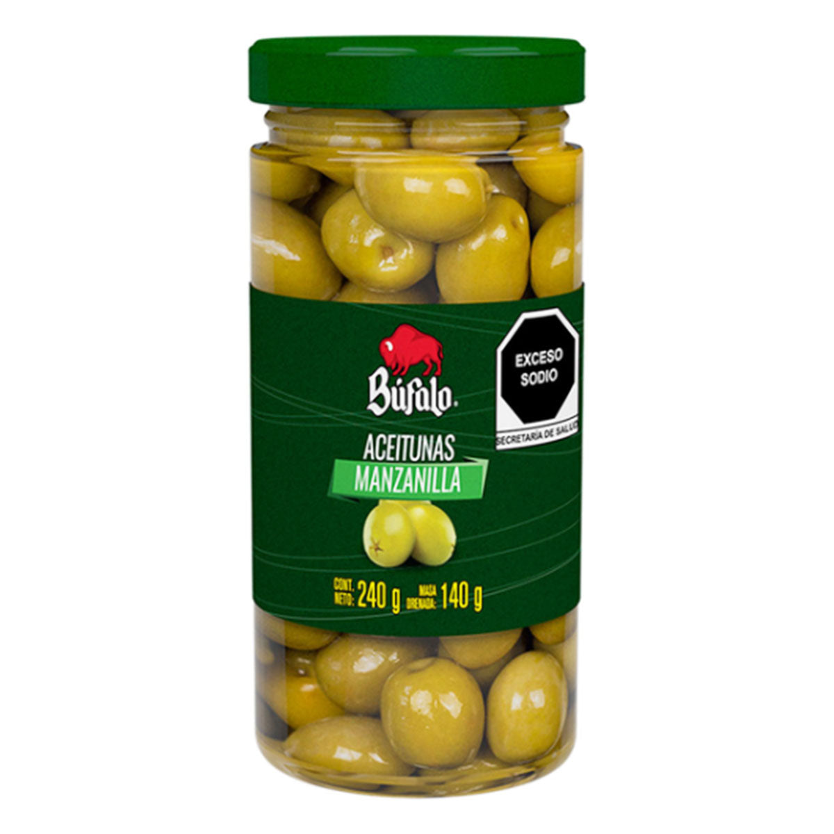 Aceituna Con Hueso Bufalo 240 GRS