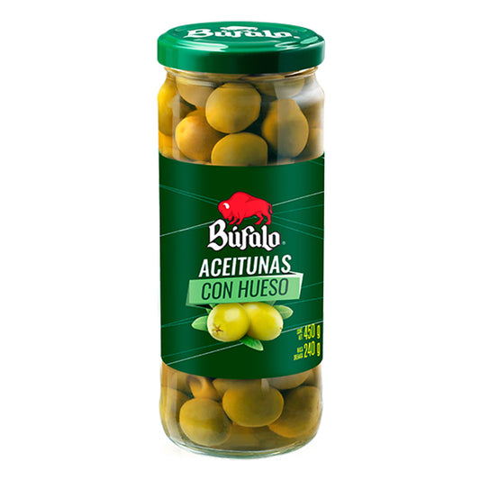 Aceituna Con Hueso Bufalo 450 GRS