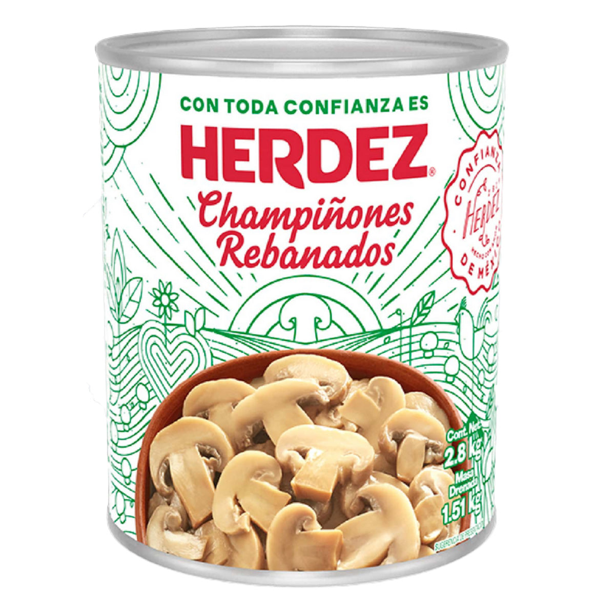 Champiñon Herdez Rebanado 2.8 KGS