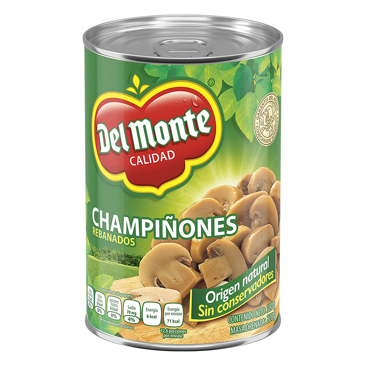 Champiñon Rebanado Del Monte 380 GRS