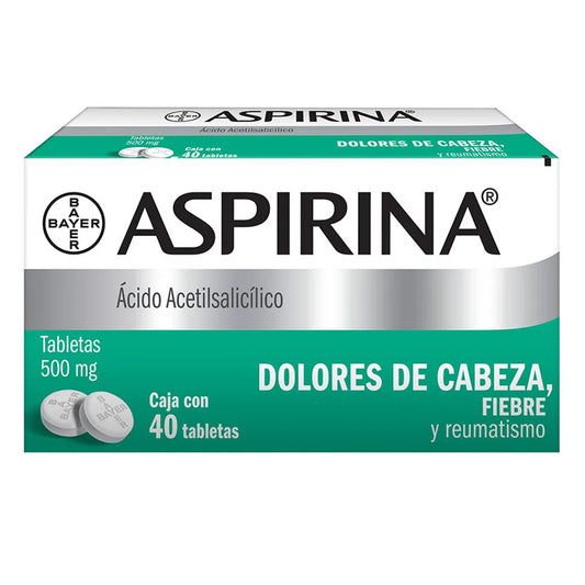 Medicamento Aspirina Tabletas 40 PZS