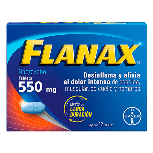 Medicamento Flanax 550 Mg Tabletas 12 PZS