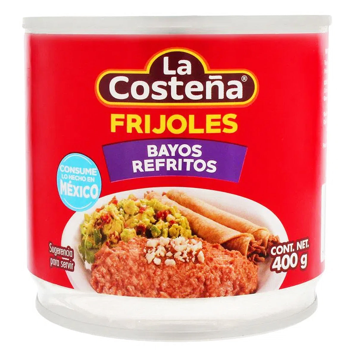 Frijol La Costeña Bayos Refritos 400 GRS