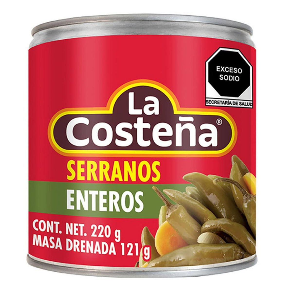 Chiles Serranos La Costeña 220 GRS